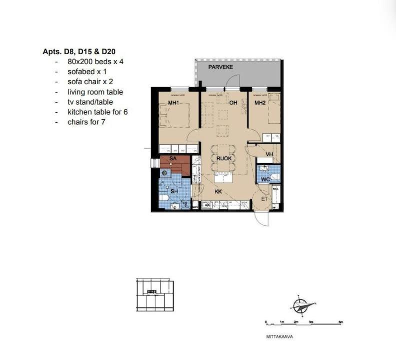 Compact 2bdr With Private Sauna * Rovaniemi
